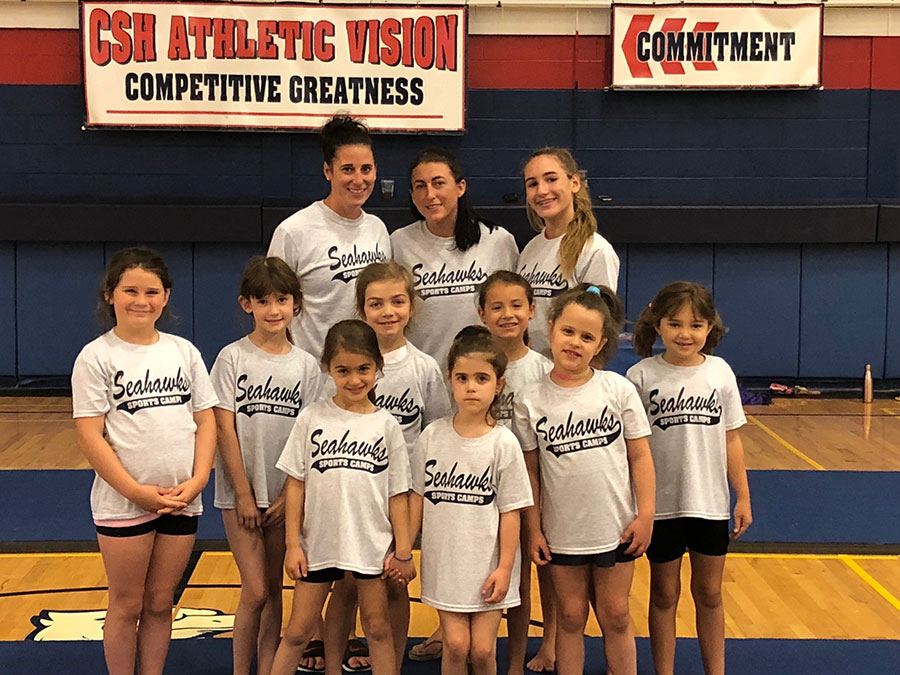 Gymnastics Group Huddle