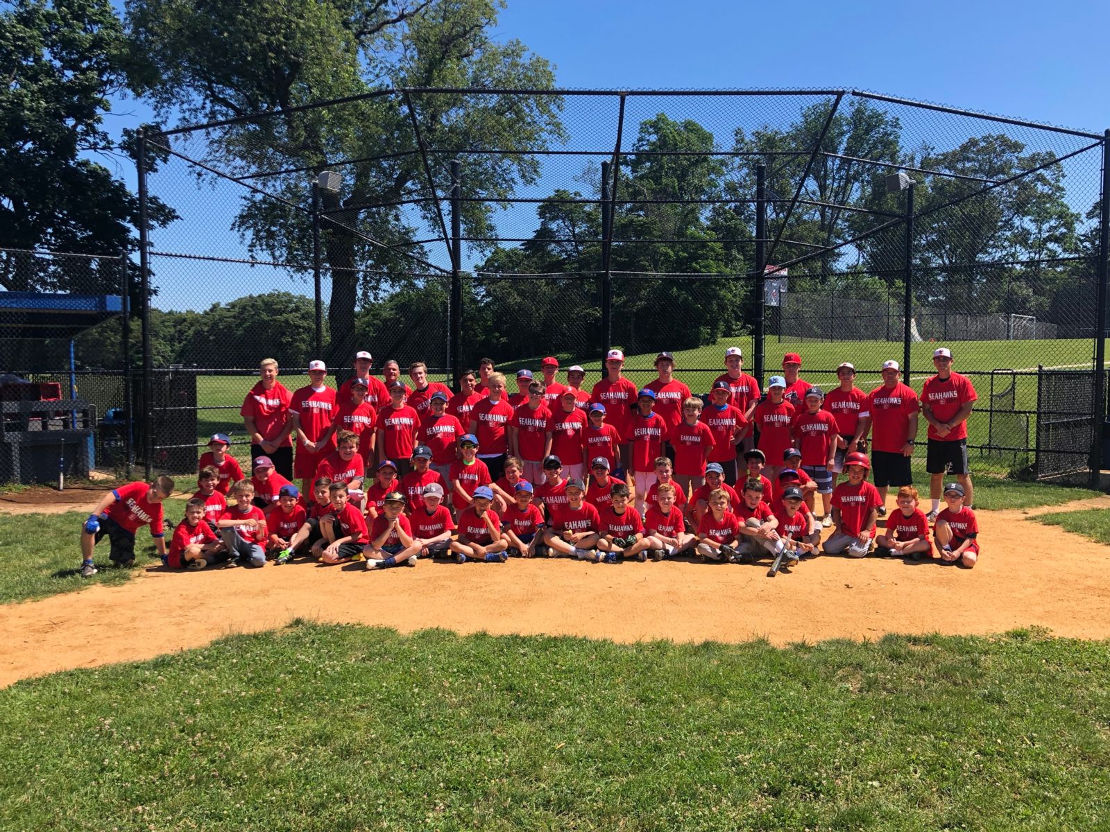 Baseball Group Huddle